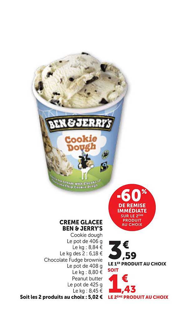 CREME GLACEE BEN & JERRY'S