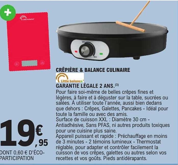 CRÊPIÈRE & BALANCE CULINAIRE