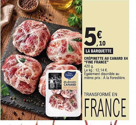 CRÉPINETTE AU CANARD X4 “FINE FRANCE”