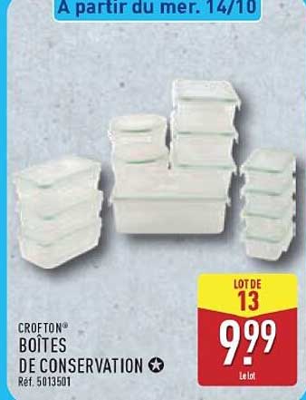 CROFTON® BOÎTES DE CONSERVATION