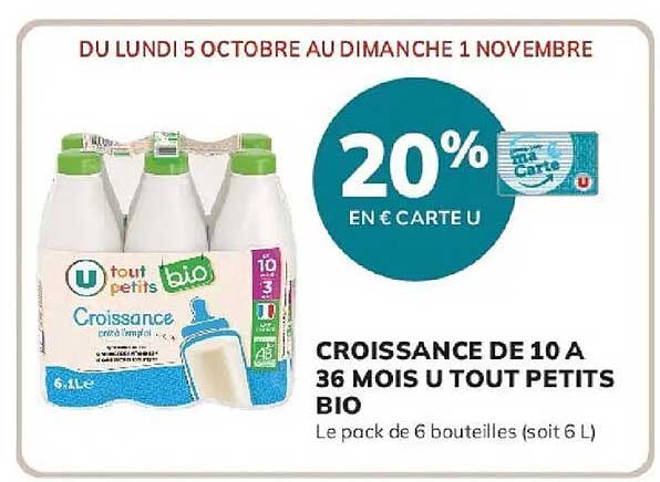 CROISSANCE DE 10 A 36 MOIS U TOUT PETITS BIO