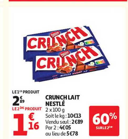 CRUNCH LAIT NESTLÉ