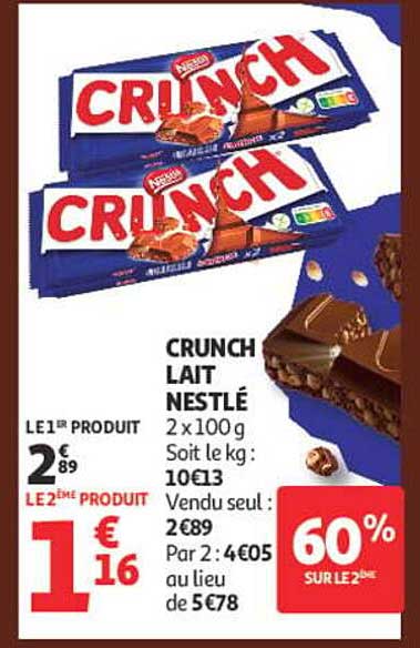 CRUNCH LAIT NESTLÉ