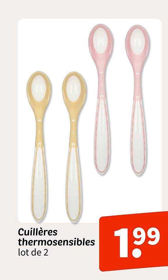 Cuillères thermosensibles lot de 2