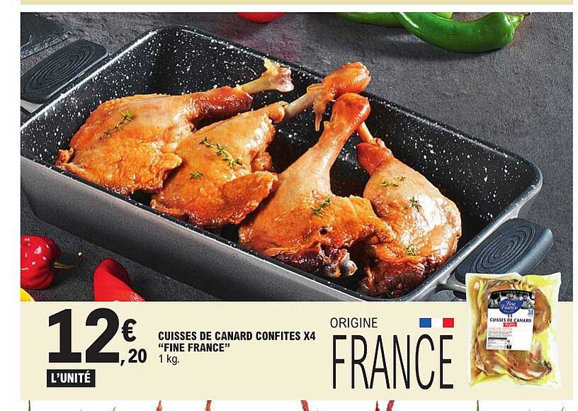 CUISSES DE CANARD CONFITES X4 “FINE FRANCE”