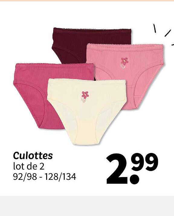 Culottes lot de 2 92/98 - 128/134