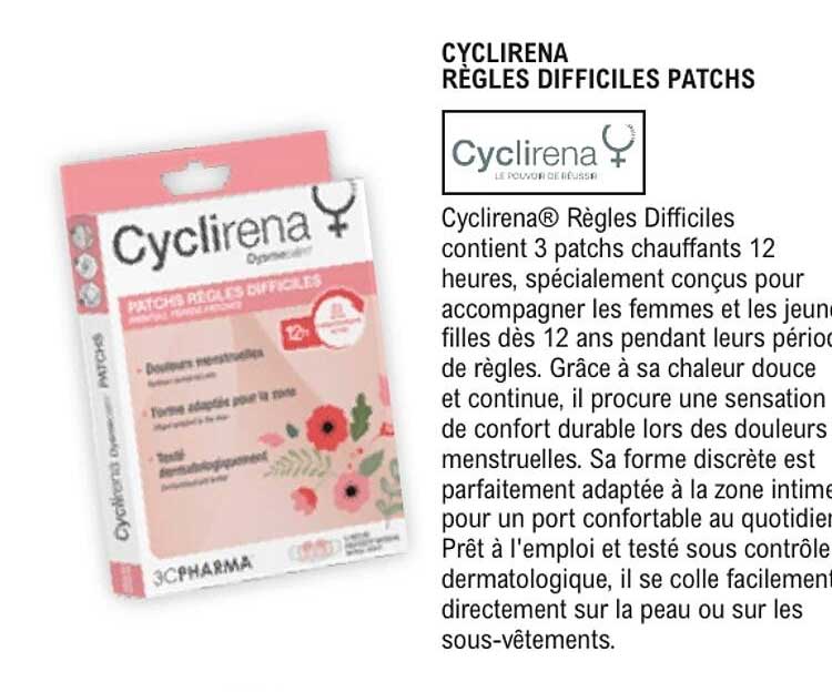 CYCLIRENA RÈGLES DIFFICILES PATCHS