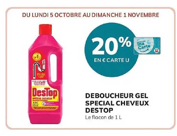 DEBOUCHEUR GEL SPECIAL CHEVEUX DESTOP