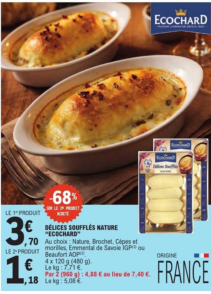 DÉLICES SOUFFLÉS NATURE “ECOCHARD”