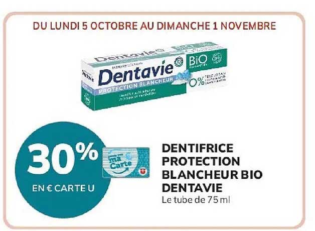DENTIFRICE PROTECTION BLANCHEUR BIO DENTAVIE