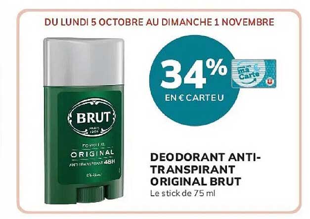 DÉODORANT ANTI-TRANSPIRANT ORIGINAL BRUT