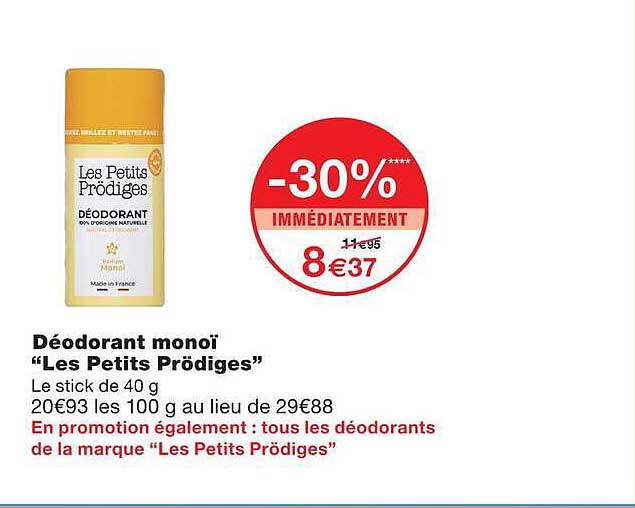 Déodorant monoi “Les Petits Prödiges”