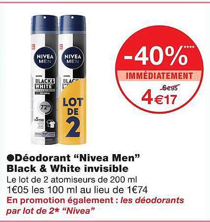 Déodorant “Nivea Men” Black & White invisible