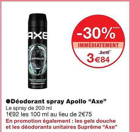 Déodorant spray Apollo “Axe”