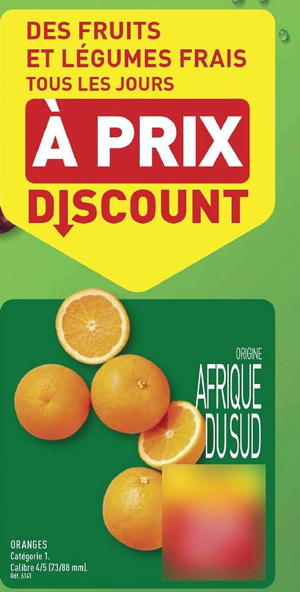 DES FRUITS ET LÉGUMES FRAIS TOUS LES JOURS À PRIX DISCOUNT