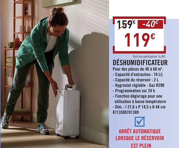 DÉSHUMIDIFICATEUR