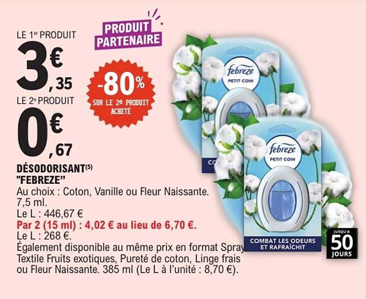 DÉSODORISANT "FEBREZE"