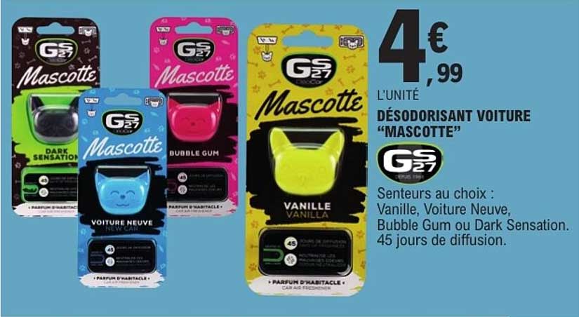 DÉSODORISANT VOITURE “MASCOTTE”