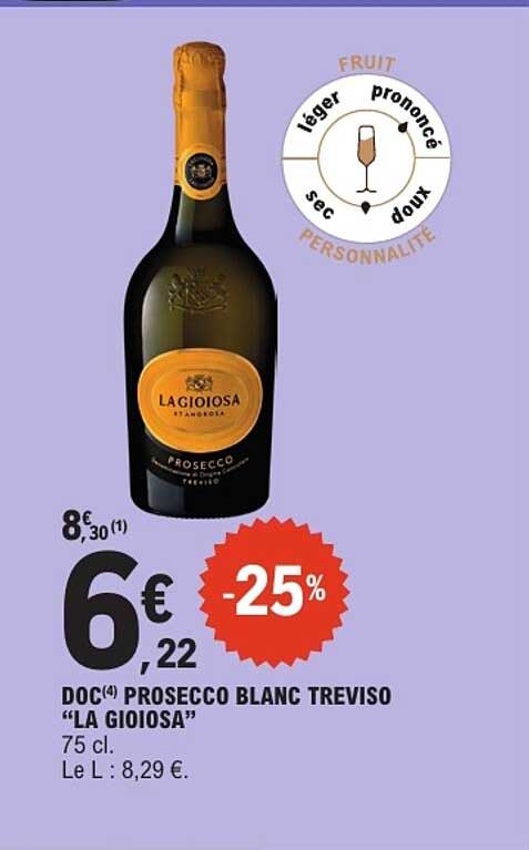 DOC PROSECCO BLANC TREVISO “LA GIOIOSA”