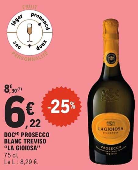 DOC PROSECCO BLANC TREVISO “LA GIOIOSA”