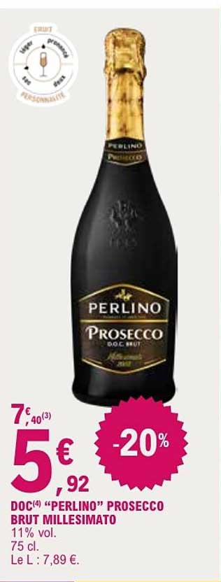 DOC(4) “PERLINO” PROSECCO BRUT MILLESIMATO