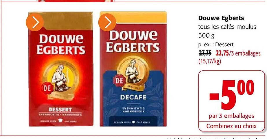 Douwe Egberts tous les cafés moulus 500 g