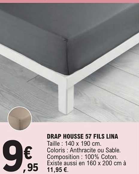 DRAP HOUSSE 57 FILS LINA