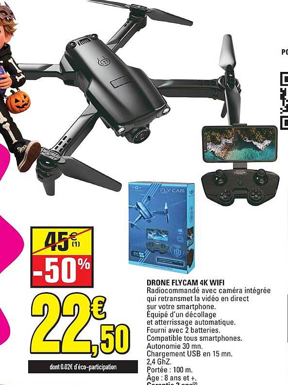 DRONE FLYCAM 4K WIFI