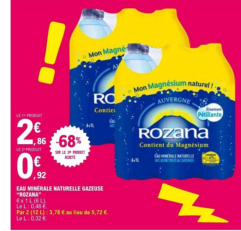 EAU MINÉRALE NATURELLE GAZEUSE “ROZANA”