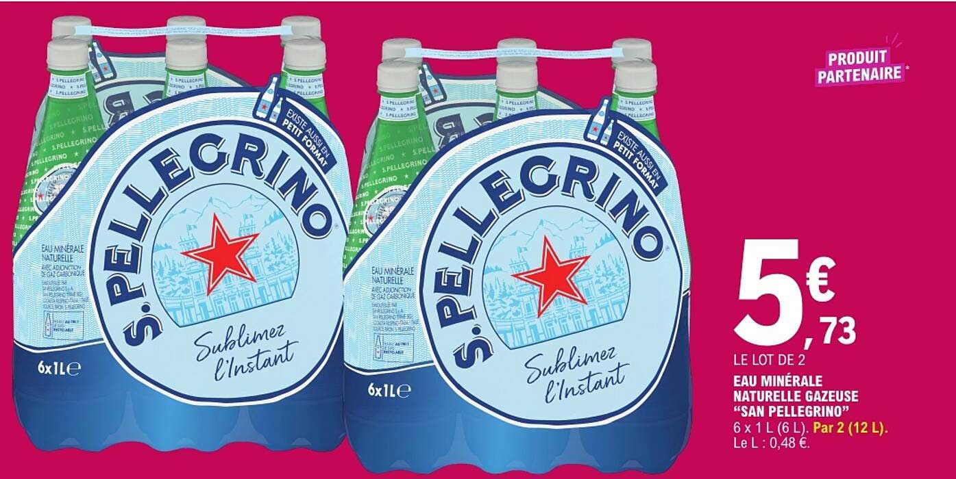 EAU MINÉRALE NATURELLE GAZEUSE “SAN PELLEGRINO”