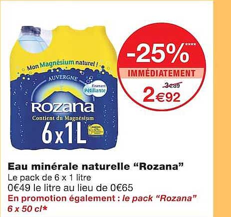 Eau minérale naturelle “Rozana”