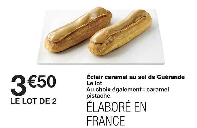Éclair caramel au sel de Guérande