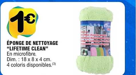 ÉPONGE DE NETTOYAGE “LIFETIME CLEAN”