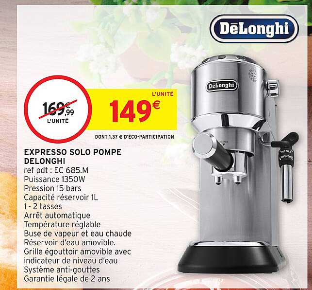 EXPRESSO SOLO POMPE DELONGHI