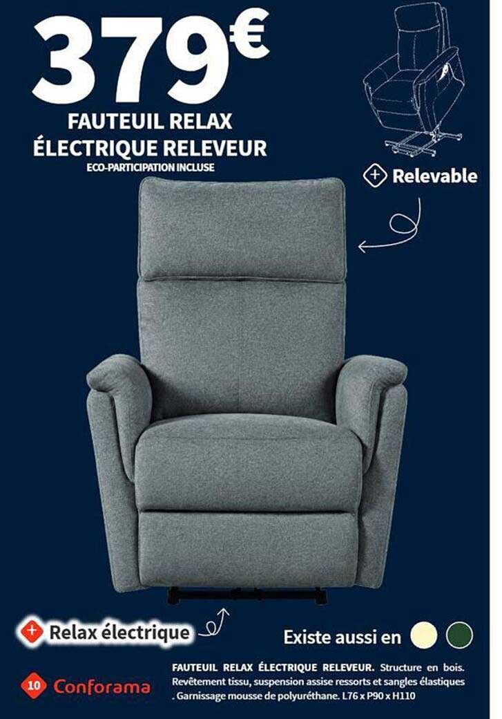 FAUTEUIL RELAX ÉLECTRIQUE RELEVEUR