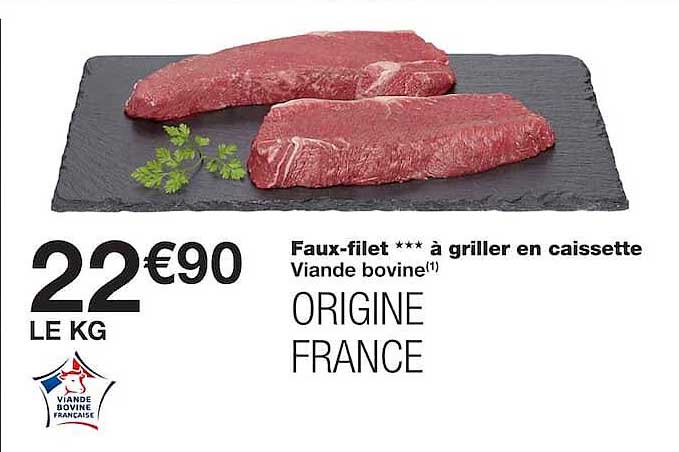 Faux-filet *** à griller en caissette