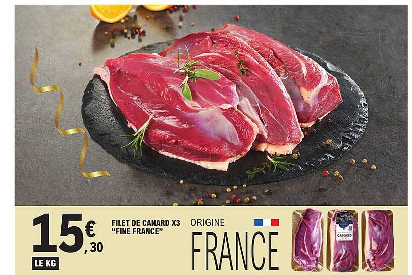 FILET DE CANARD X3 “FINE FRANCE” ORIGINE FRANCE