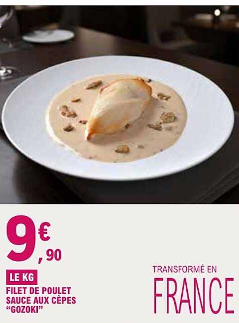 FILET DE POULET SAUCE AUX CÈPES “GOZOKI”