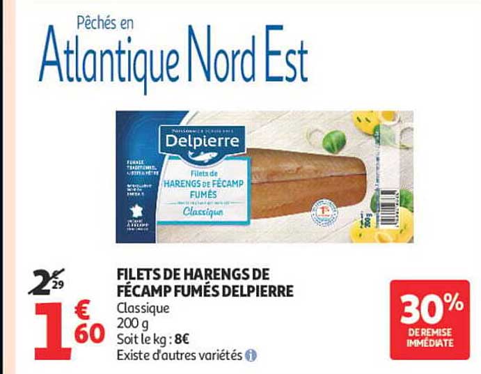 FILETS DE HARENGS DE FÉCAMP FUMÉS DELPIERRE