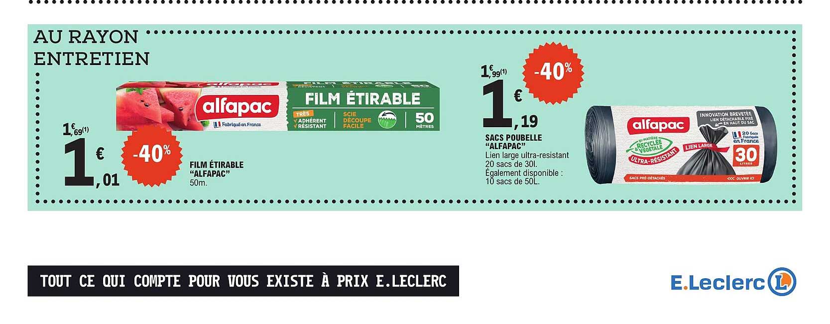 FILM ÉTIRABLE “ALFAPAC” 50m.