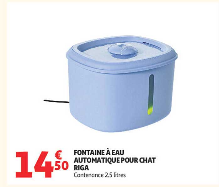 FONTAINE À EAU AUTOMATIQUE POUR CHAT RIGA