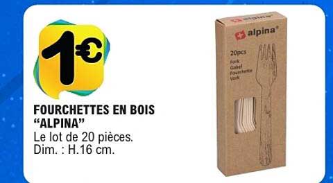 FOURCHETTES EN BOIS “ALPINA”