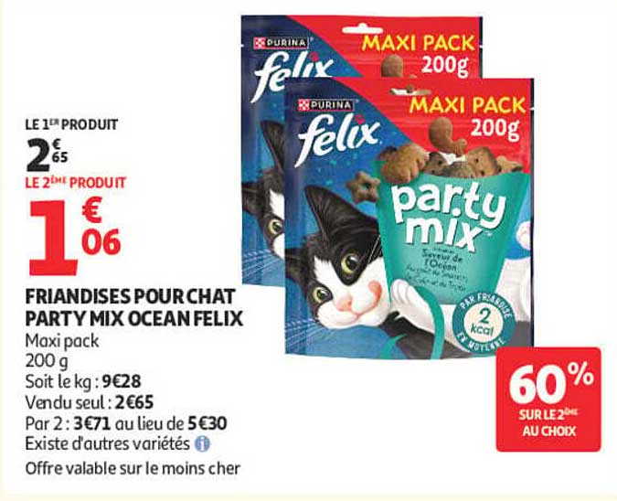 FRIANDISES POUR CHAT PARTY MIX OCEAN FELIX