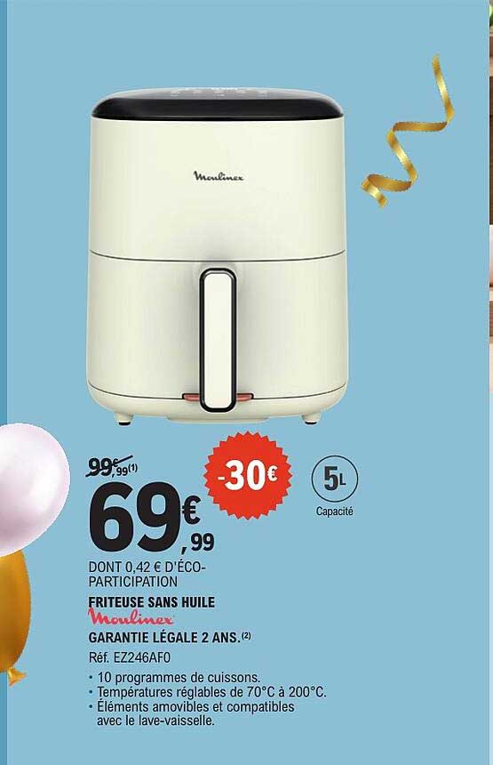 Friteuse sans huile Moulinex