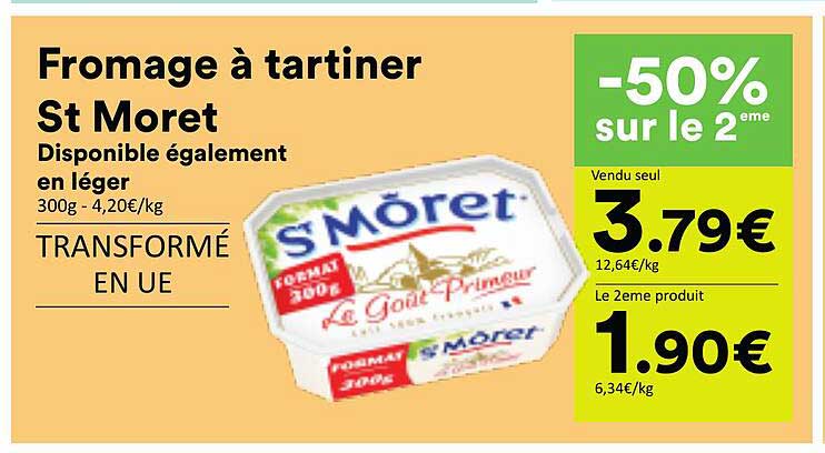 Fromage à tartiner St Moret