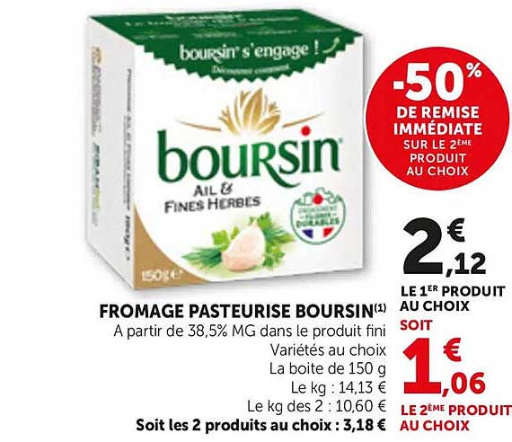 FROMAGE PASTEURISE BOURSIN