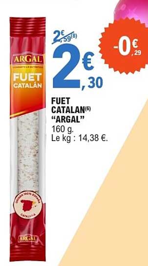 FUET CATALAN "ARGAL" 160 g