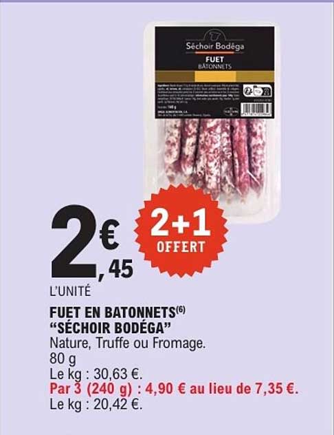 FUET EN BATONNETS « SÉCHOIR BODÉGA »