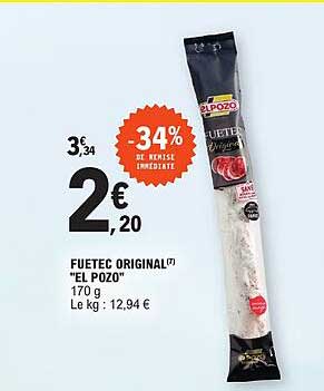 FUETEC ORIGINAL "EL POZO" 170 g