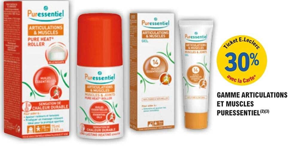 GAMME ARTICULATIONS ET MUSCLES PURESSENTIEL(2)(3)